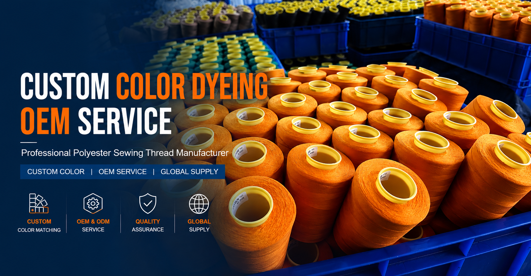 Custom Color Dyeing & OEM Service